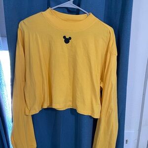 Disney Yellow Shirt with Black Logo